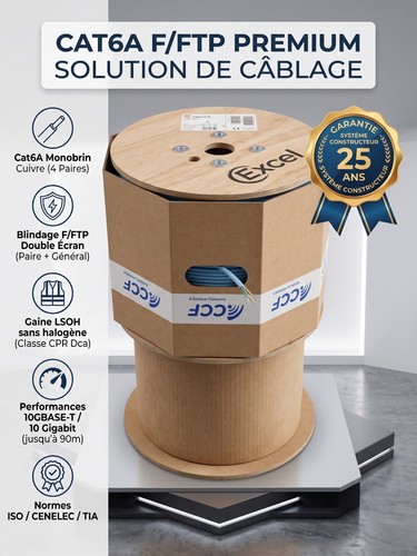 Cable excel cat6a ftp - cat6a, lsoh