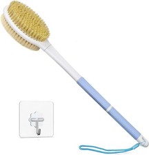 Brosse de Bain Douche Long Manche 44cm pour le Brossage Du Dos Humide ou Sec ...