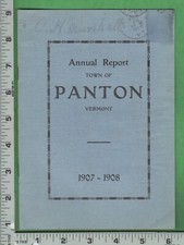 E670 Panton VT 07 town rept Edrick Adams Pat Sullivan Lyman Kent Charles Grandey
