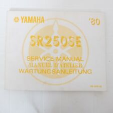 Pour Yamaha SR250 SE 1980 Manuel D'Atelier Service MANUEL Wartungsanleitung