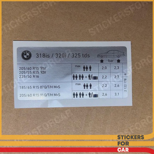 Bmw e36 325tds tire pressure - 325tds,