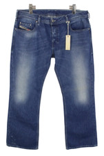 Diesel Zathan Regular-Bootcut 0810J Hommes Jeans W28/L32 Bouton Moustaches Bleu