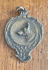 Bronze German Shepherd Dog Pendant Medal /K2