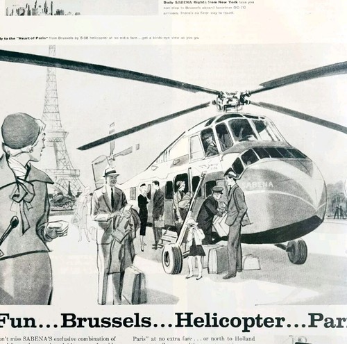 1958 belgian world airlines - belgian,