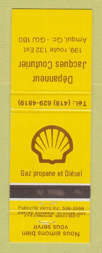 Matchbook cover shell - matchbook, oil