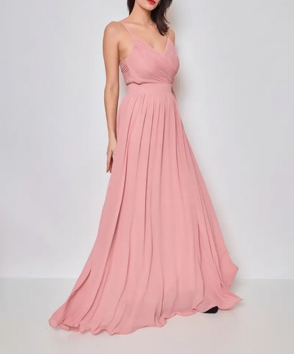 Robe soiree longue vieux rose - soiree,