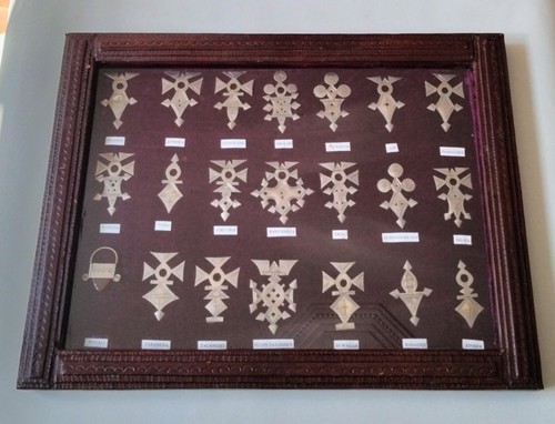 Tableau cuir croix - tableau,
