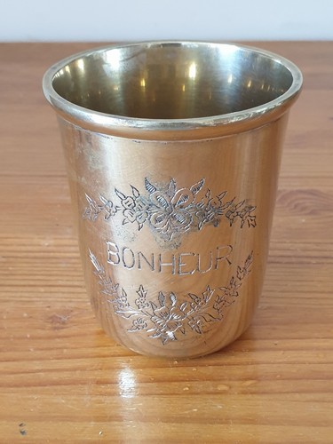 Timbale gravée bonheur - timbale,
