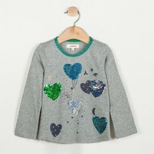 tee shirt neuf catimini 4 ans coeurs papilles de toutes les couleurs superbes**