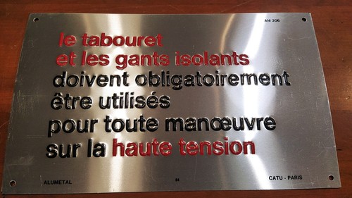 Plaque tôle atelier - plaque,