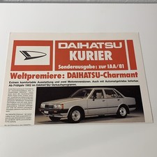DAIHATSU KURIER IAA 1981 / brochure 4p DE / CHARMANT CHARADE CUORE