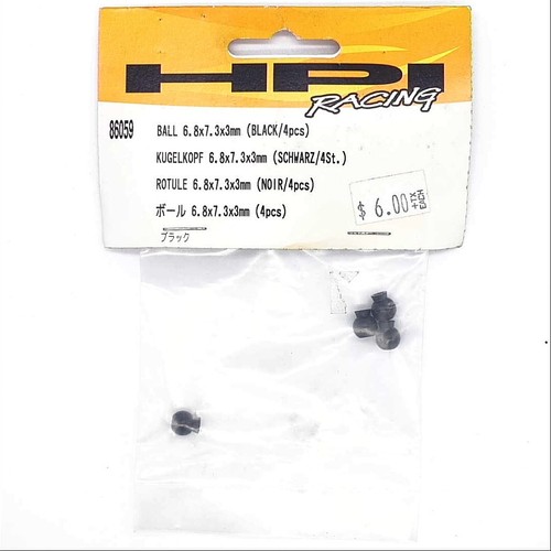 Hpi balle 8x7 3x3mm noir - balle,
