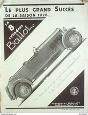 Publicite Auto Ballot 8 cyl