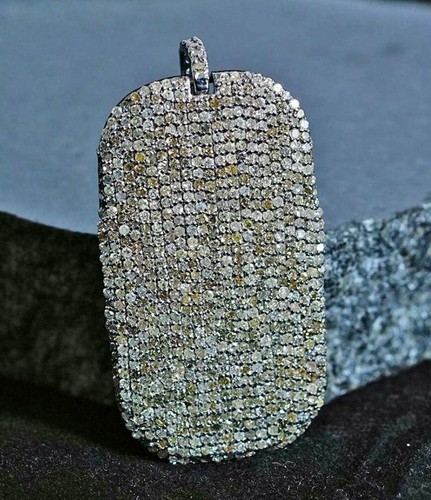 Pendentif diamant étiquette
