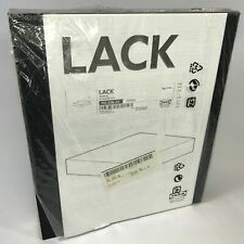 IKEA LACK Floating Wall Shelf - Black - Concealed Mount - 11.75" x 10.25"