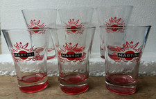 Lot 6 verres apéritif MARTINI  , ref  M69 .