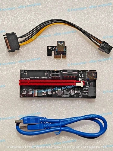 Risers gpu avec - 12, câbles