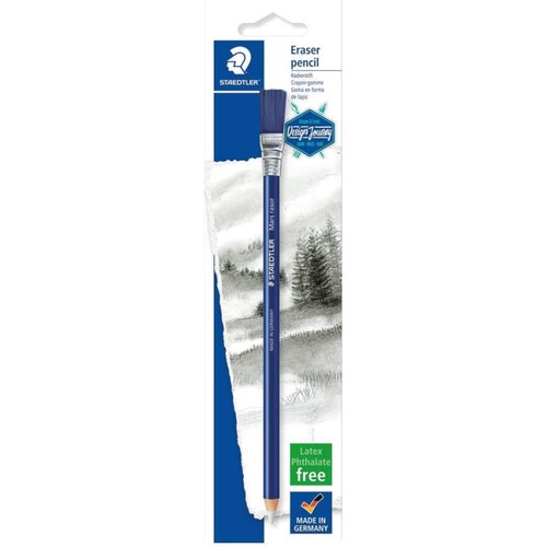 Crayon gomme embout brosse - gomme,