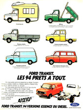 1981 Advertising 0323 Ford Transit Camping Car Bus 9 Seater Van