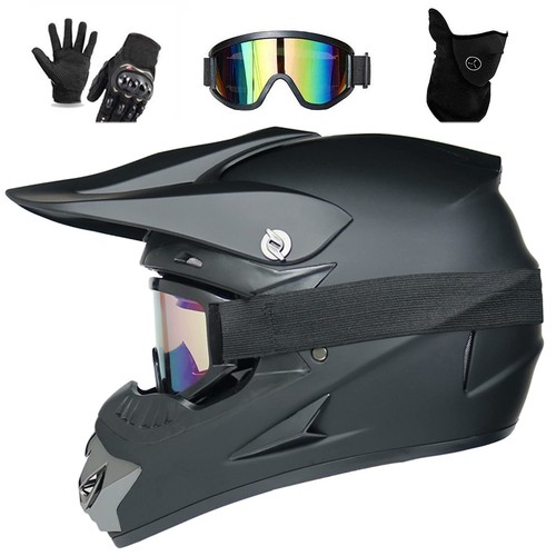 Casque cross noir mat - casque,