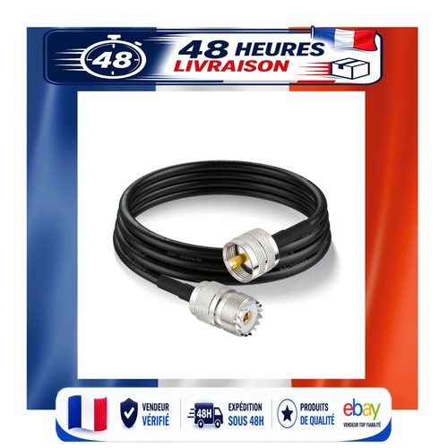 Câble coaxial rg58 pl259 - câble,