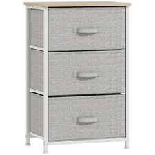 HOMCOM Commode 45x30x71cm Gris