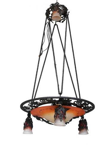 Lustre plafonnier fer - lustre,