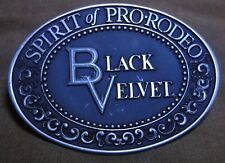 Belt Buckle - Black Velvet - Spirit of PRO RODEO - Blended Canadian Whisky, 80 p
