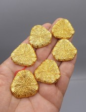 Lot Boutons Vintage - Métal Doré - Couture Mode Old Button