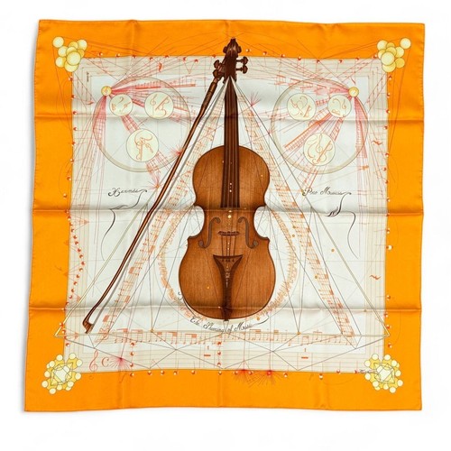 écharpe hermes carre la - hermes,