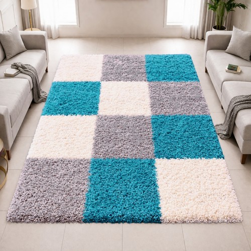 Tapis shaggy multicolore - tapis,