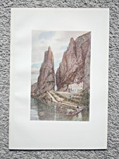 Le Rocher Bayard, Dinant, Belgium - Antique Print - 1908