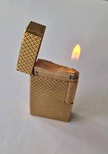 Dupont Gold Plated Lighter ? S.T. Dupont Lighter Good Condition Works