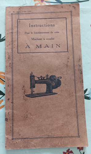 Ancienne livret instruction - ancienne,
