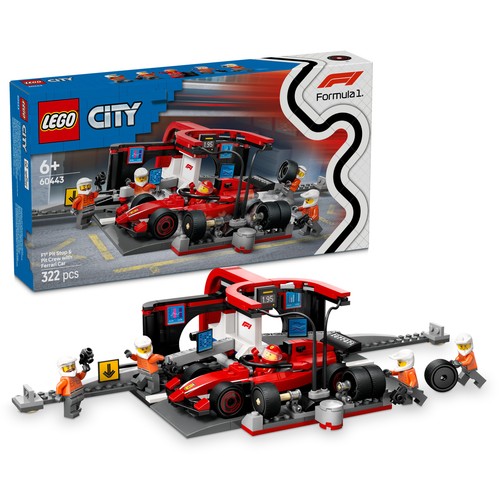 Lego city pit stop - city,