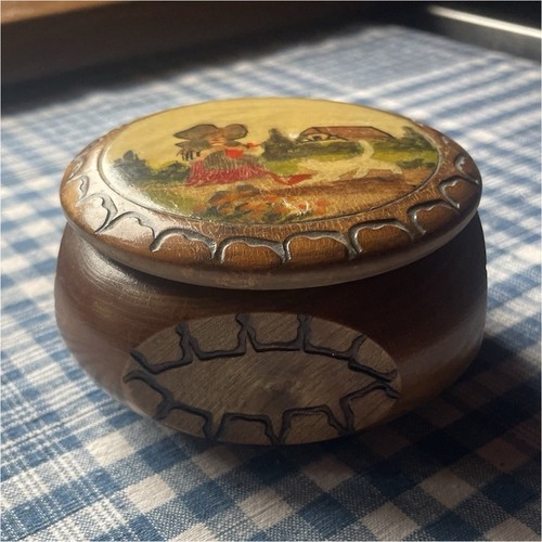 Boîte décorative ronde - , en