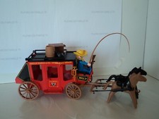 PLAYMOBIL vintage western diligence caisse tonneau valise set 3245 V2 de 1984