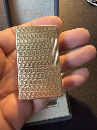 Briquet dupont plaque 20 - or,
