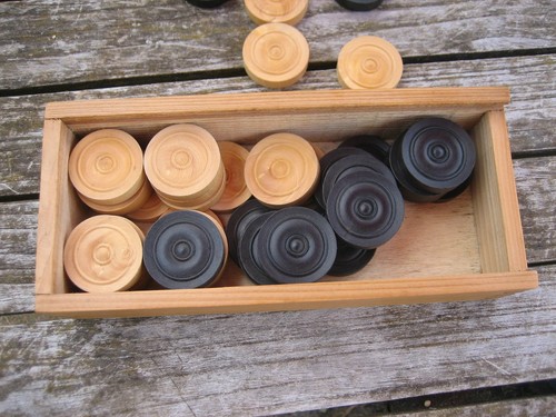 Pions jeu dames ancien en - ancien,