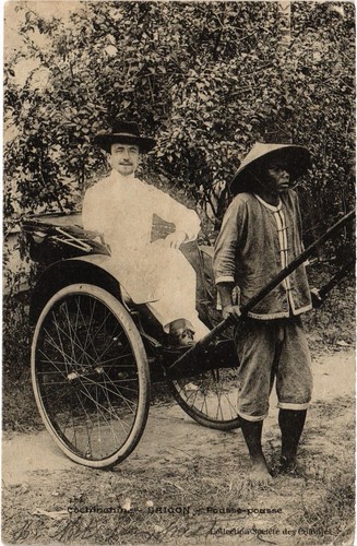Cpa saigon pousse - ak, pousse-pousse