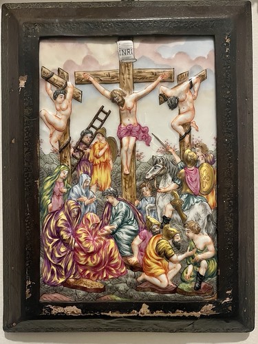 Rare plaque porcelaine de - plaque,
