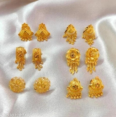 Boucle oreille plaqué or - d'oreille,