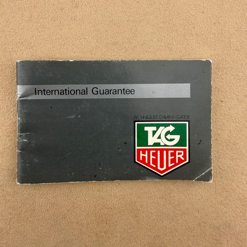 Livret garantie tag heuer - tag,