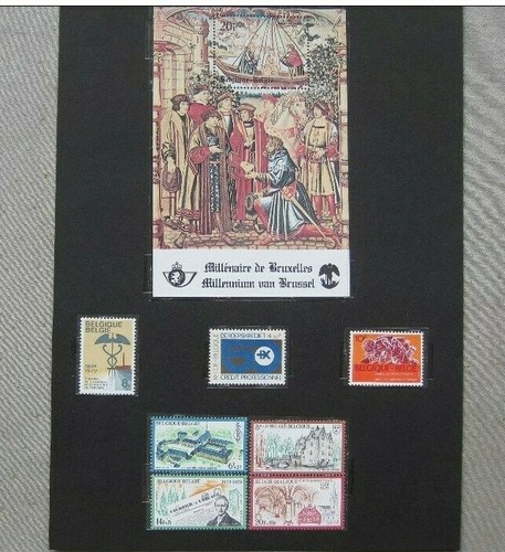 Timbres belges année - timbres, :