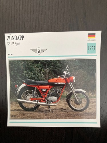 Carte fiche moto collection - carte,