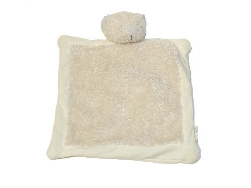 Doudou plat ours blanc nature - doudou,