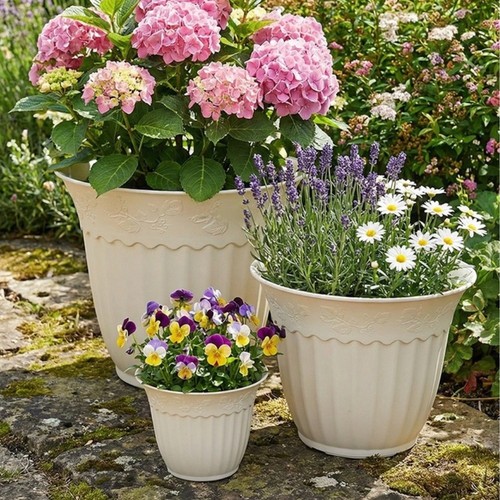 Pot fleurs plastique - pot, de