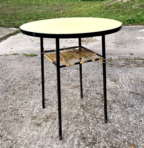 Table ronde guéridon vintage