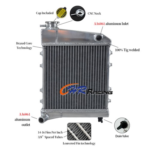 Aluminum radiator fit austin - aluminum,