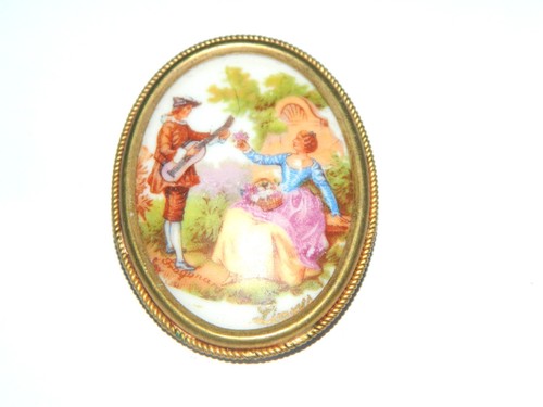 Jolie broche limoges - en,
